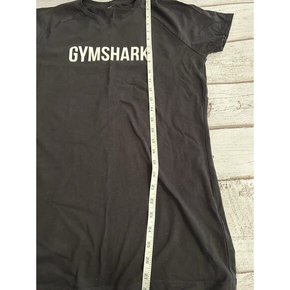 Gymshark TShirt Womens Medium Black Short Sleeve Logo Workout Gym - Picture 3 of 4